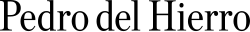 Logotipo de Pedro del Hierro